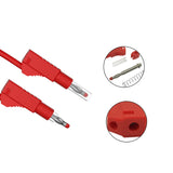New 4MM Banana Plug Copper Nickel Plating Safety Retractable Stackable Solder In Line DIY Assembly Test Leads Connectors Plug