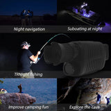Outdoor Night Vision Monocular Device 5X Digital Zoom 500~1000M Full Dark Viewing Distance 10 Languages Photo Video Playback