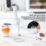 Portable Electric Milk Frother 3 Speeds USB Rechargeable Stainless Steel Silent Handheld Foam Maker for Coffee Egg Beverage