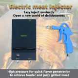 High Pressure Meat Saline Syringe Pump Lamb Leg Pump Gun Electric Injector Meat Processor with 5PCS 316 Stainless Steel Needle