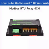 DINRail 4 Channel Relay Module Modbus RTU Protocol RS485 High Current Relay Module Variety Isolation Protection Circuit