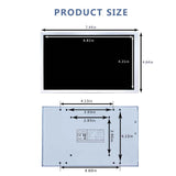 8"1280x800 Secondary White LCD Monitor For PC Case Fan CPU GPU Secondary Monitor