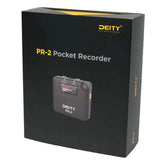Deity PR-2 Stereo Pocket Recorder with Lavalier Mic (Global Kit) for Vlog Video DSLR Interview Recording Wedding Recorder