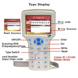 B27B RFID NFC Smart Card Reader +5XUID Keychain RFID Duplicator 125K 13.56Mhz IC/ID Key Writer RFID Programmer Key Replicator