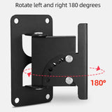 2Pcs Speaker Wall Mount Bracket Universal Audio Shelf Ceiling Speaker Mount Support Adjustment for Home Office KTV Concert Stage