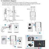 HD 7 Inch LCD Monitor WiFi Tuya Video Doorbell Outdoor Door Bell Waterproof Door Phone IP65 RFID Unlock Intercom EU DDP Shipping
