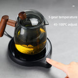 200W Cup Heater Mug Warmer 100°C Hot Tea Makers Warmer Coaster 5 Gear Cup Heaters Coffee Milk Tea Heating Pad 110V/220V