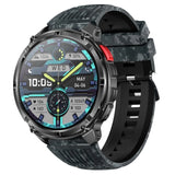 HT33 Smartwatch With Flashlight BT Call Real-time Heart Rate Monitor GPS Track Compass Deep Waterproof Outdoor Sports Smartwatch