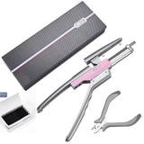 T 6D Hair Extensions Machine 5 pins 10 pins Human Hair Connector Kits 6D Micro Link Remove Hair Plier Salon Tools Set