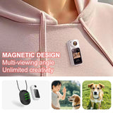 1.47" IPS Screen Action Camera 2.7K Video Thumb Camera with 180°Rotatable Lens Support Wi-Fi Magnetic Attachments Daily Travel