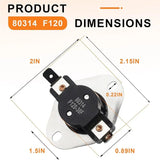 Low Limit Thermodisc 80314 F120 Low Limit Thermodisc For US Stove Hot Blast1300 1500