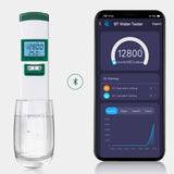 5 in 1 Water Quality Test Meter EC/TDS/SALT/S.G/TEMP Meter with LCD Backlight Display for Drinking Water Nutrients Growing