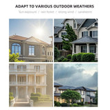 New Waterproof Doorbell Rain Cover Solar Dustproof Ring Button Protector Plastic Solar Cover Outdoor