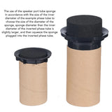 8pcs Sponge Foam Speaker Port Tube Noise Reduction 55mmx50mm Speaker Port Sponge Cylindrical for Sound Box Speaker Cabinet