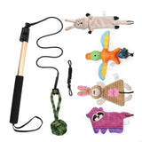 New 7lots Regulable Aluminum Dog Training Poles with Squeaky Attachments for Small Media Large Dogs