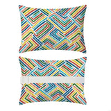 2025 New Pack of 2 Outdoor Lounge Chair Head Pillow with Waterproof Cover Elastic Strap