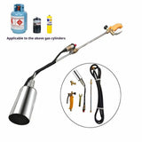 Propane Torch Weed Burner Kit 10FT Hose Heavy Duty with Self Igniter Turbo Control Lever for Weeding Roofing Melting Ice BBQ