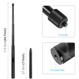 For Insta360x5 / Osmo360 / Gopro Panoramic Motion Camera Belt Fixed Selfie Stick Accessories with 1.1m Telescopic Selfie Stick