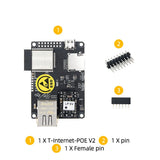 LILYGO T-Internet-POE ESP32 LAN8720 Ethernet Adapter with TF Card Slot