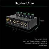 Mix400 Pro 4 Channel Professional Sound Mixer With RGB Light Mini Audio Mixer Line Mixer Small Audio Mixer For Club Bar