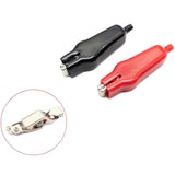 Alligator Clip New 20A PVC Sheathed Nickel-plated Iron Alligator Clamp DIY Test Lead Crocodile Electrical Clip Electrical Tool
