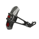 Motorcycle Modification with Carbon Fiber Single-sided Rear Wheel Mudguard Sports Car Water Transfer Printing Rear Mudguard Tile