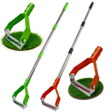 Adjustable Scuffle Hoe Detachable Dethatching Rake Garden Lawn Leaf Rake Soil Cultivator Lawn Aerator Tool with Long Handle