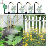 Garden Programmable Timer Misting Cooling System 360° Free-bend Misting Nozzle Adjustable Atomizer Sprayer Outdoor Watering Kits