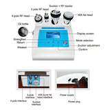 4 in 1 Ultrasonic Slimming Machine 40K Radio Frequency Skin Multipolar Vacuum for Smooth Wrinkles Facial Skin Tightening Device