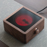 750W Wooden Electric Stove Hot Cooker Plate Tea Maker Heating Furnace Water Heater Boiler Multicooker for Kitchen 220V