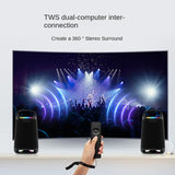 Portable Bluetooth Audio Home Square Dance Subwoofer Speaker Cross-Border Outdoor Bucket With RGB LED Lighting Powered Battery