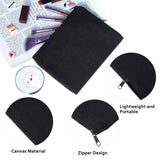 GW-20Pcs Canvas Makeup Bags Zipper Pouch Bags Pencil Case Blank DIY Craft Bags Cosmetic Pouch For Travel DIY Craft School