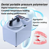 Portable Denture Pressure Cooker Portable Dental Pressure Polymerizer Orthodontic Adsorption Silicone Rubber Repair