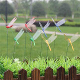 100pcs Dragonflies Stakes Garden Dragonflies Ornaments for Indoor Outdoor Yard Home Patio Decoration
