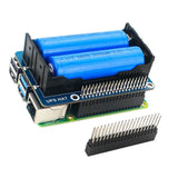 Raspberry Pi 4B/3B+ UPS Battery Pack -5V Lithium Power Supply Module with Rechargeable Battery Cycle Charging