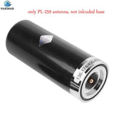 9cm Small Steel Gun Antenna PL-259 Magnetic Base External Mobile Car Radio Antenna 144/430MHz UHF/VHF Dual Band Antenna Aerial