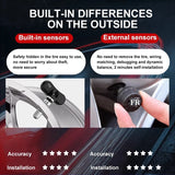 TPMS Car Tire Pressure Monitoring System Alarm Tyre Air Pressure Meter Gauge Temperature Warning 4 Sensors