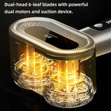 2400mAh Hairball Trimmer Lint Remover Spool Machine with LED Lighting Double Head Electric Lint Remover with Sticky Hair Roller