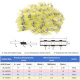 50/100PCS Heat Shrink Solder Seal Wire Connectors Tube Terminals Butt Connectors Terminals Solder Sleeve Wire Splice Connector