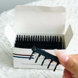Hair Extensions Tools 6D Hair Buckle Tools 40 Pcs 6D Hair Extension Machine 6D-2 Hairs Comb Medium Brown Beige Black Color Hairs