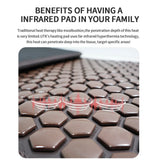 Far Infrared Heating Mat with Germanium Tourmaline Stones Therapy Pad for Back Pain Relief Body Warmth Relaxation Home Use