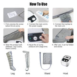 Pressotherapy Air Compression Leg Massager Leg Muscle Recovery Boots Lymphatic Drainage Machine Relax Physiotherapy 6 Chamber
