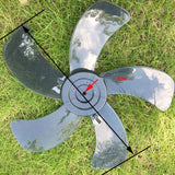 16 Inch Household Fan Blade Five Leaves With Nut Cover For Pedestal Table Floor Fan Blade Gray Fan Blade Accessories