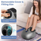 Shiatsu Kneading Air Compression Electric Foot Massage Machine For Health Care Infrared With Heating and Therapy Anti-stress