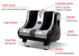 Shiatsu foot and calf massager with soothing heat, deep kneading therapy electric foot massage machine, relax for home or office