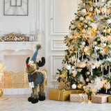Simulation Reindeer Plush Toy Christmas Deer Plushies Doll Xmas Elk Soft Toys Merry Christmas New Year Decor Best Gifts For Kids
