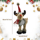 Simulation Reindeer Plush Toy Christmas Deer Plushies Doll Xmas Elk Soft Toys Merry Christmas New Year Decor Best Gifts For Kids