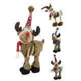 Simulation Reindeer Plush Toy Christmas Deer Plushies Doll Xmas Elk Soft Toys Merry Christmas New Year Decor Best Gifts For Kids