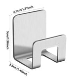 Sink Drain Rack Stainless Steel Dishcloth Rack Holder Self Adhesive Dishcloth Up Storage Hook Kitchen Cleaning Storage Shelf For