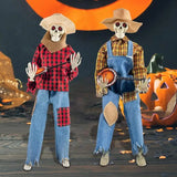 Skeleton Figurines Cute Skeleton Collectible Halloween Decoration Resin Figurine Skull Skeleton Figurine For Home Desk Decor